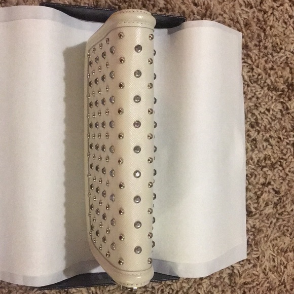 PRADA Pyramid Lux Saffiano Crystal Studded Wallet - Picture 7 of 8